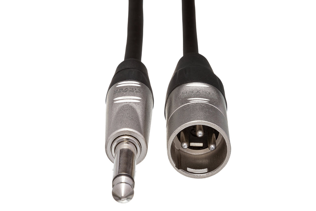 Pro Unbalanced Interconnect, REAN 1/4 in TS to XLR3M - Front