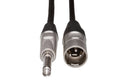 Pro Unbalanced Interconnect, REAN 1/4 in TS to XLR3M - Front