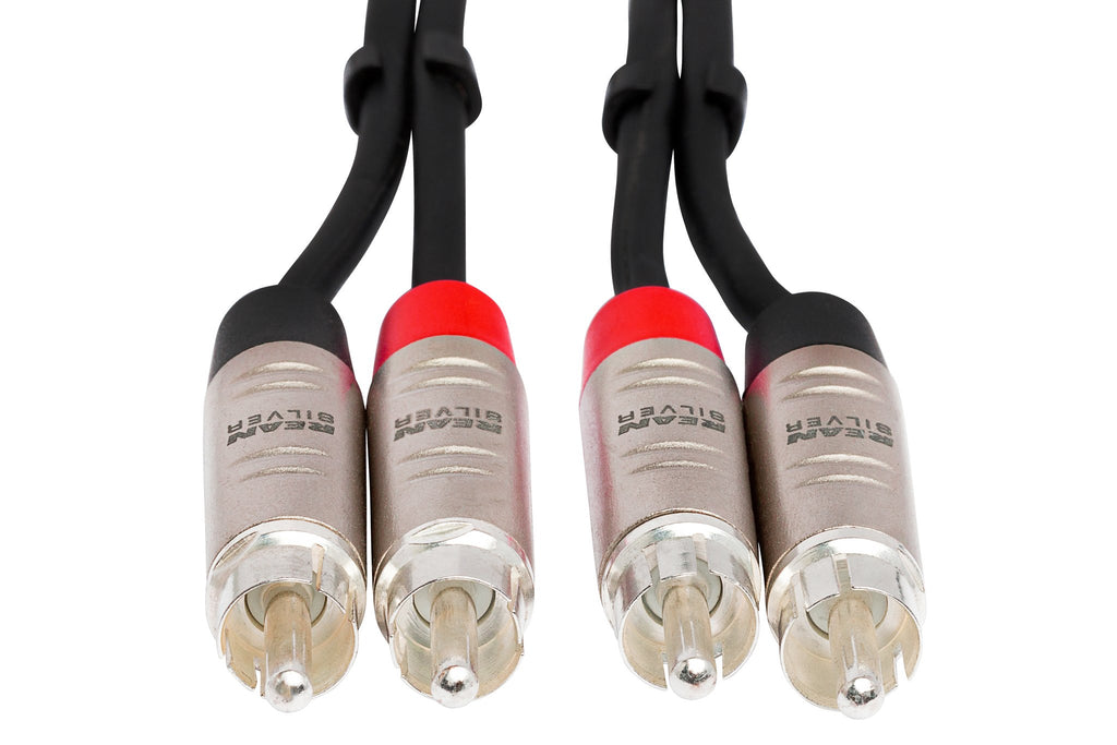 Pro Stereo Interconnect, Dual REAN RCA to Same, 10 ft - Front