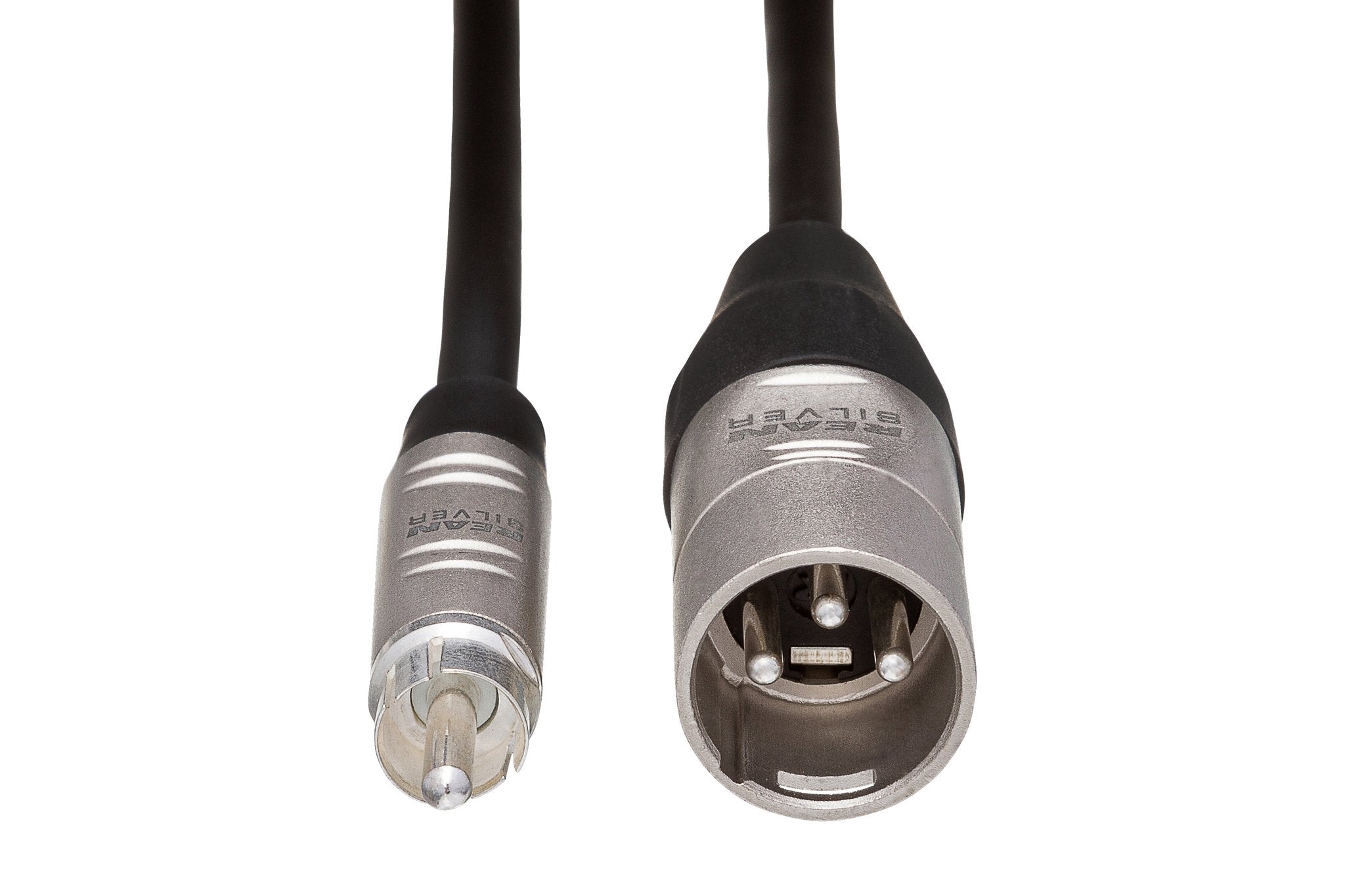 Pro Unbalanced Interconnect, REAN RCA to XLR3M - Front