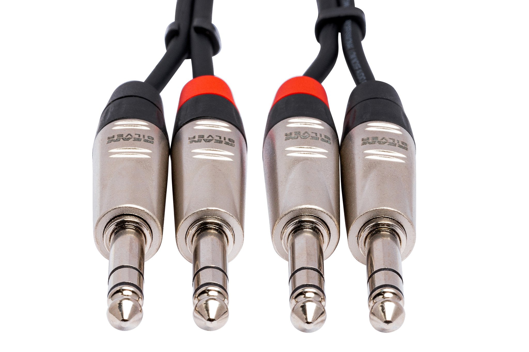 Pro Stereo Interconnect, Dual REAN 1/4 in TRS to Same, 10 ft - Front