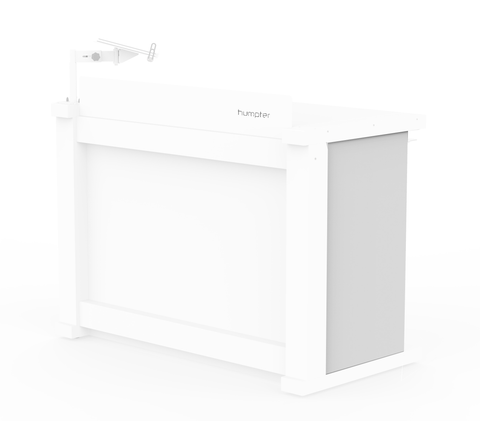 Replacement Left and Right Side Covers for Humpter B3 DJ Workstation in White