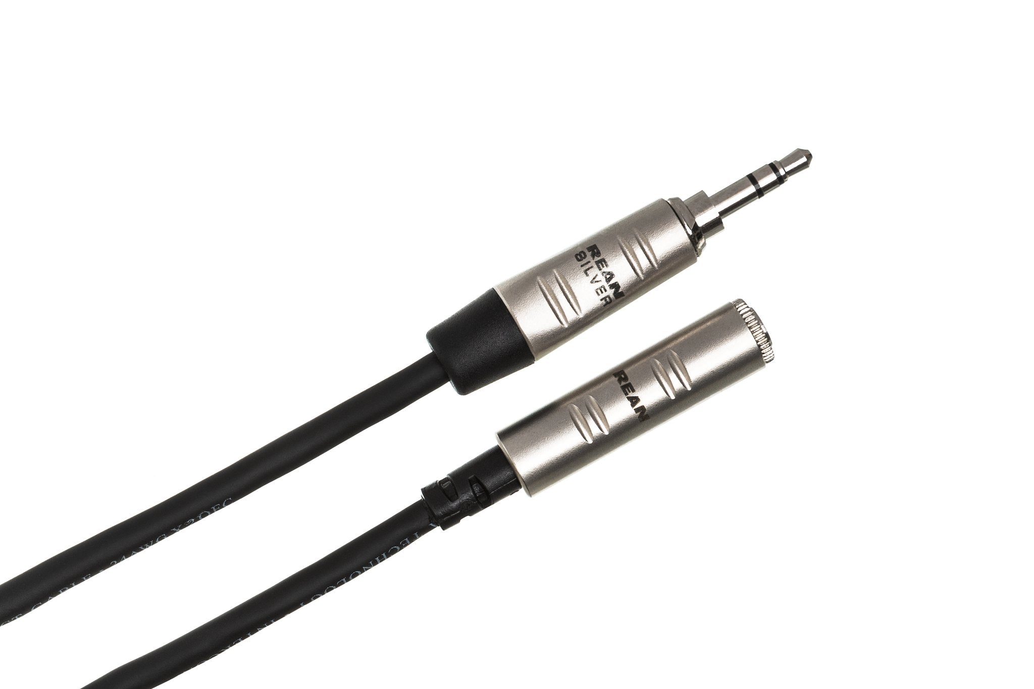 Pro Headphone Extension Cable, REAN 3.5 mm TRS to 3.5 mm TRS - Angle
