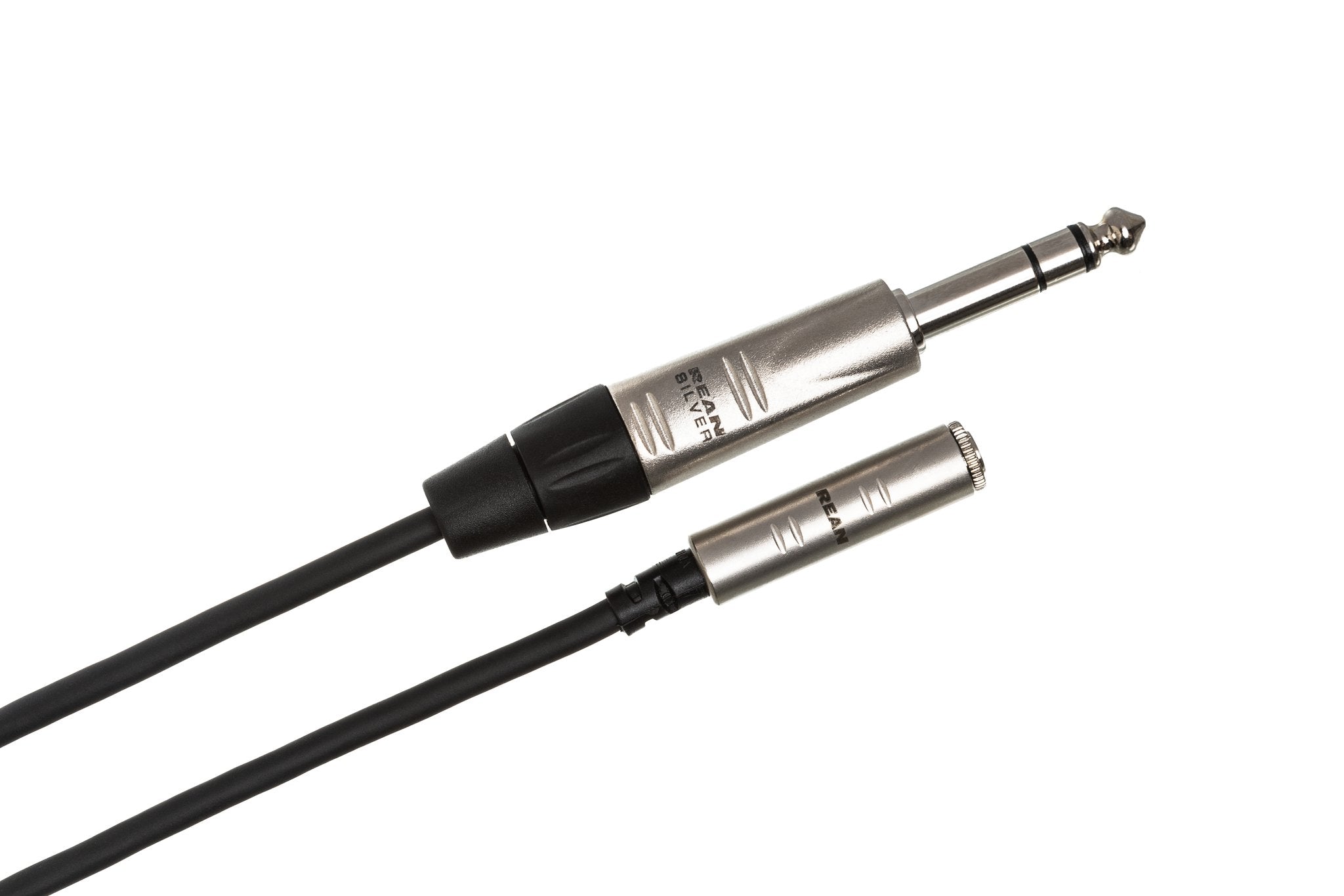 Pro Headphone Adapter Cable, REAN 3.5 mm TRS to 1/4 in TRS - Angle