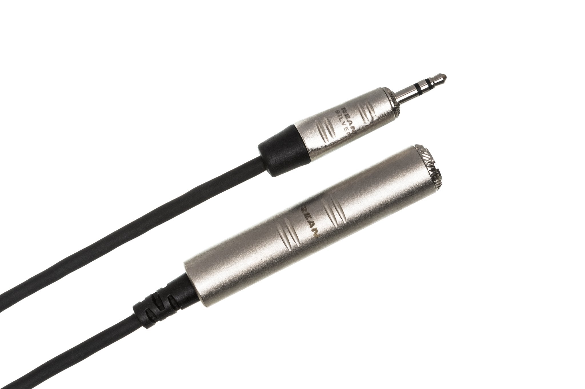 Pro Headphone Adapter Cable, REAN 1/4 in TRS to 3.5 mm TRS - Angle