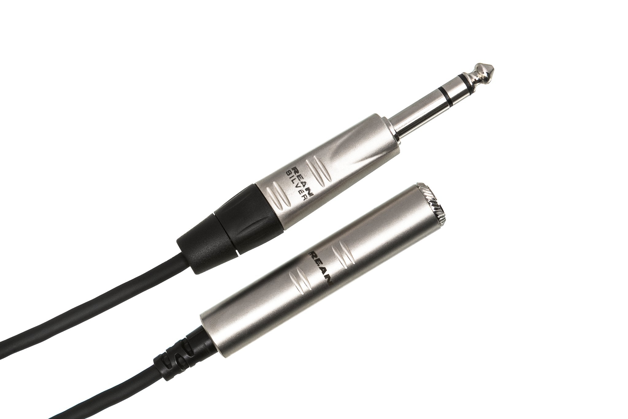 Pro Headphone Extension Cable, REAN 1/4 in TRS to 1/4 in TRS - Angle