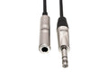 Pro Headphone Extension Cable, REAN 1/4 in TRS to 1/4 in TRS - Front