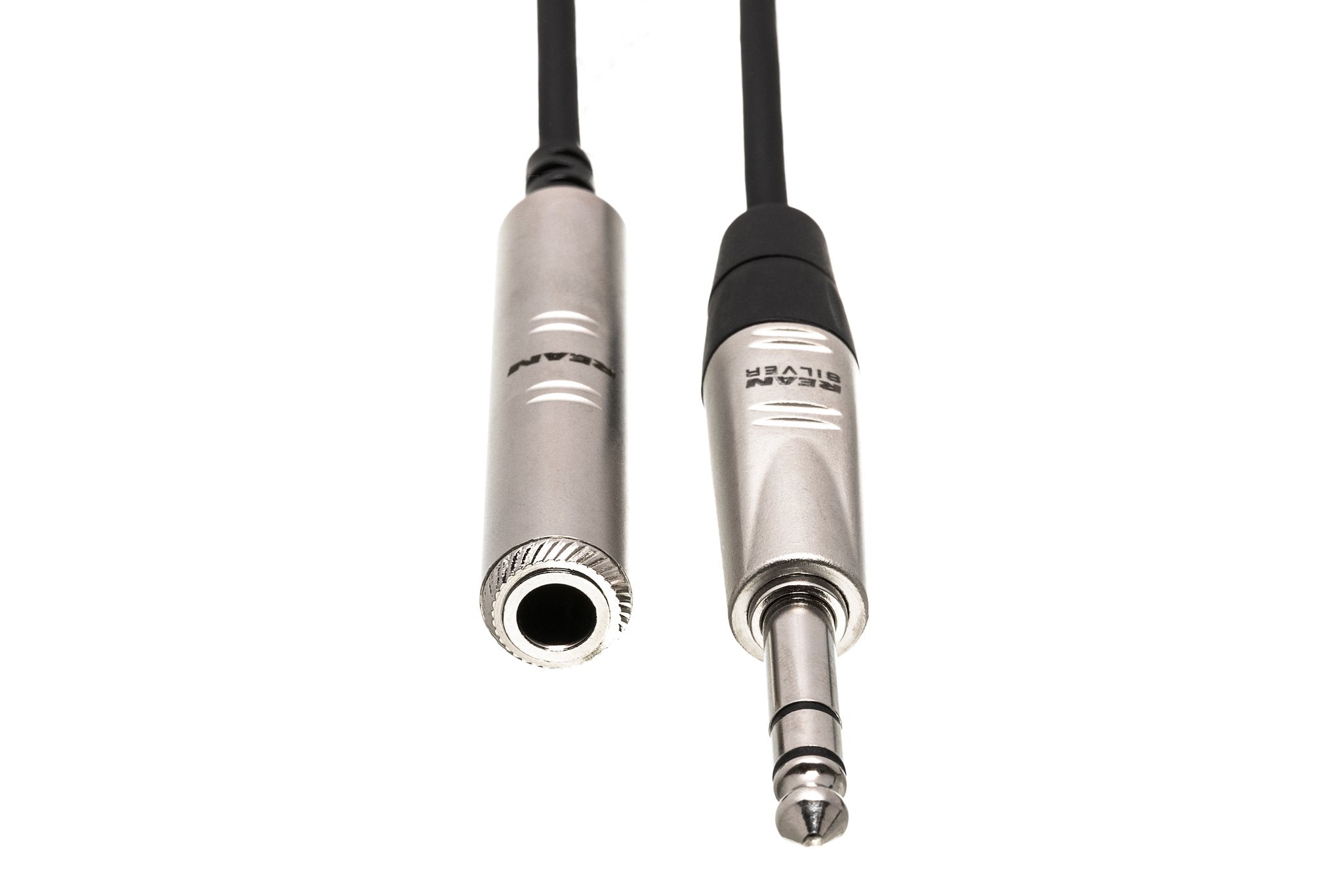 Pro Headphone Extension Cable, REAN 1/4 in TRS to 1/4 in TRS - Front