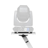 White Pair of Audio Monitor DJ Lighting Side Mounting Stand for B3 DJ Table Workstation by Humpter
