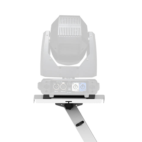 White Pair of Audio Monitor DJ Lighting Side Mounting Stand for B3 DJ Table Workstation by Humpter