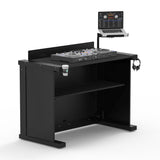BLACK B3 Quick Folding DJ Controller Turntable CD-J Facade Table Workstation by Humpter