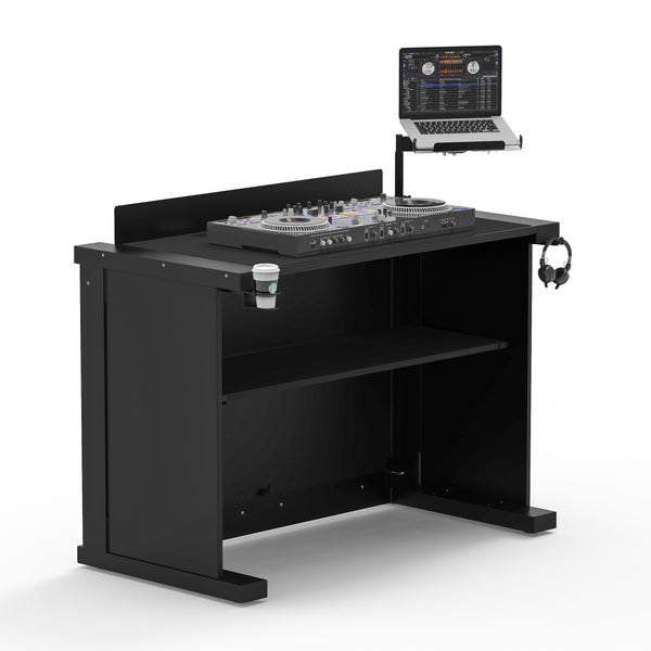 BLACK B3 Quick Folding DJ Controller Turntable CD-J Facade Table Workstation by Humpter