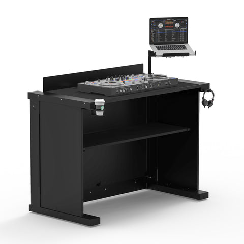 BLACK B3 Quick Folding DJ Controller Turntable CD-J Facade Table Workstation by Humpter