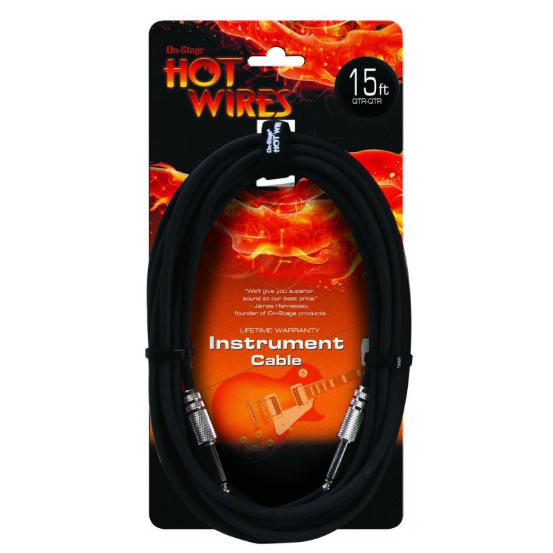 Instrument Cable (QTR-QTR, 15')