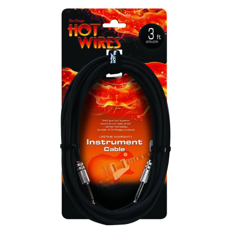 Instrument Cable (QTR-QTR, 3')