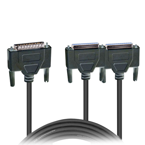 1Ft ILDA Y-CABLE M to Dual F Laser Connection Cable for Quickshow FB3 Light Show Software
