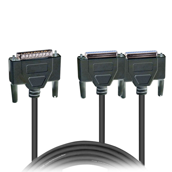 1Ft ILDA Y-CABLE M to Dual F Laser Connection Cable for Quickshow FB3 Light Show Software