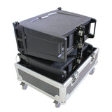 Line Array Flight Case for 2 RCF HDL6-A HDL26-A Speakers W/Wheels