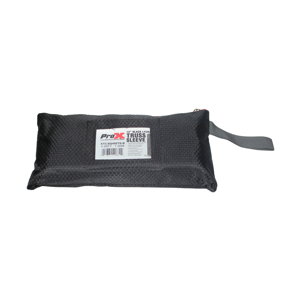 Black 4.92Ft 1.50M Lycra Cover Scrim Sleeve fits 12In F34 Truss Segment