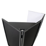 Four Panel Party Black Frame Collapse and Go DJ Facade, Two Side corner Shelves, Carry Bag, 4xBlack and 4xWhite Scrims
