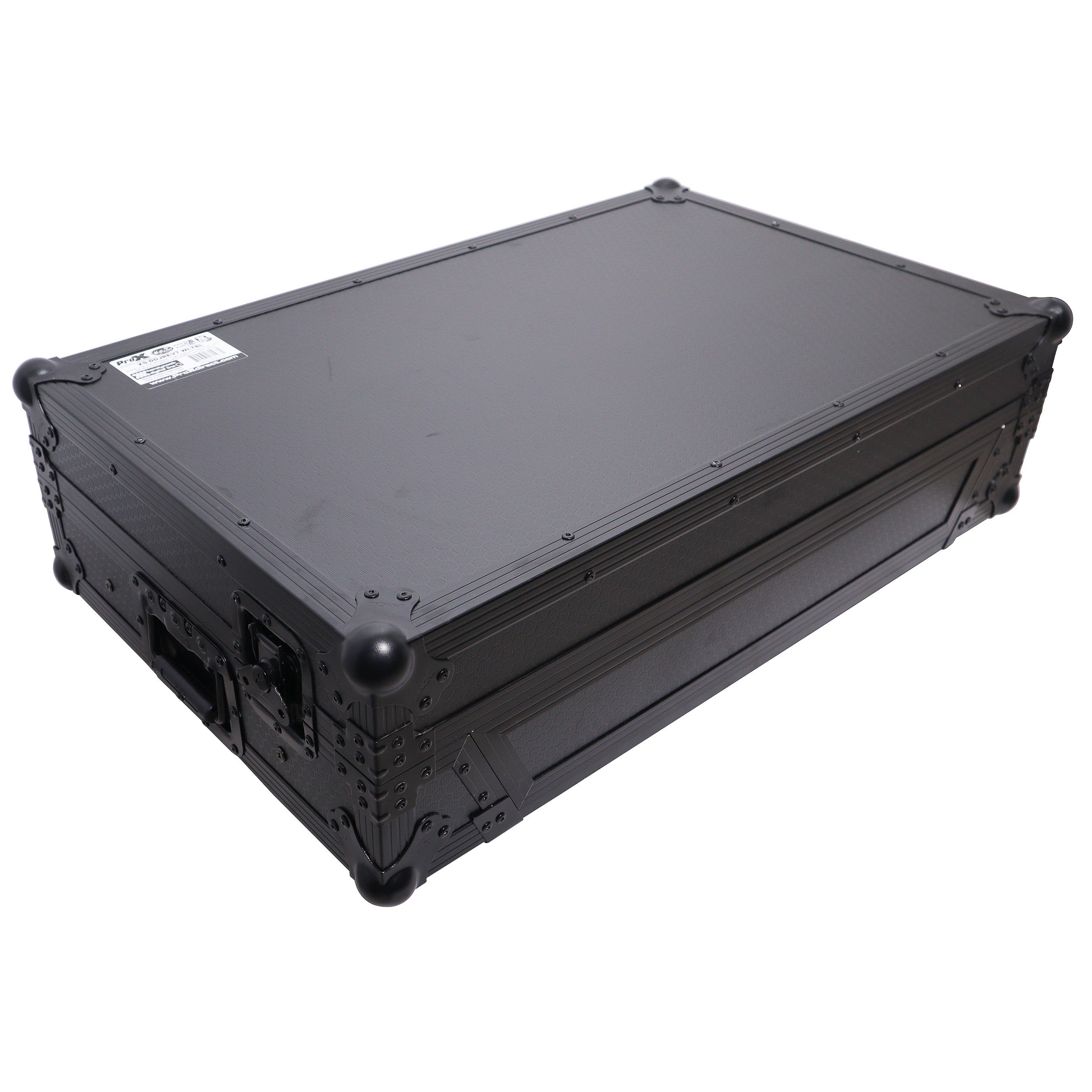 ATA Flight Road Case For Hercules T7 Inpulse Controller with Laptop Shelf 1U Rack Space and Wheels - Black Finish