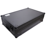 ATA Style Flight Case for Pioneer DDJ-REV7 DJ Controller with Laptop Shelf Wheels and 1U Rackspace Black Finish