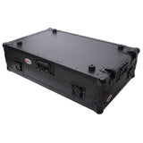 ATA Flight Road Case For Hercules T7 Inpulse Controller with Laptop Shelf 1U Rack Space and Wheels - Black Finish
