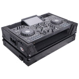 ATA Flight Case ATA Flight Case For Pioneer XDJ-RX3 DDJ-REV5 DJ Controller with 1U Rack Space and Wheels - Black