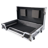 ATA Flight Case for Pioneer DDJ-FLX6 DJ Controller with 1U Rack Space and Wheels