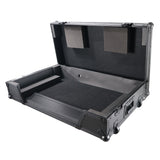 ATA Flight Style Road Case for Pioneer DDJ-FLX6 DJ Controller with 1U Rack Space and Wheels Black