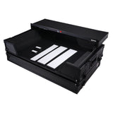 ATA Flight Road Case For Hercules T7 Inpulse Controller with Laptop Shelf 1U Rack Space and Wheels - Black Finish