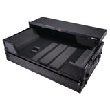 ATA Flight Road Case For Hercules T7 Inpulse Controller with Laptop Shelf 1U Rack Space and Wheels - Black Finish