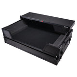 ATA Flight Road Case For Hercules T7 Inpulse Controller with Laptop Shelf 1U Rack Space and Wheels - Black Finish
