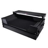 ATA Flight Road Case For Hercules T7 Inpulse Controller with Laptop Shelf 1U Rack Space and Wheels - Black Finish