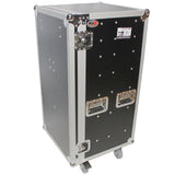 7 Utility Drawer ATA Flight Style Case with Fold out Left Right Side Mounting Removable Table and 4 inch Casters
