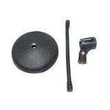 Gooseneck Desktop Microphone Stand With 6" Round Base