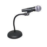 Gooseneck Desktop Microphone Stand With 6" Round Base
