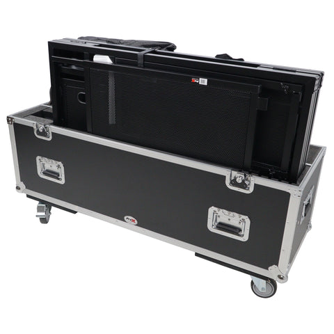 ATA Case for up to 50" LED LCD TV and Mesa Media DJ Facade Workstation