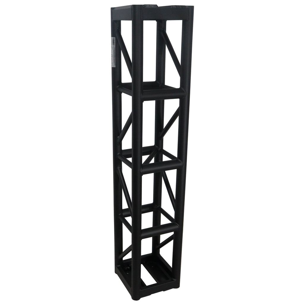 6Ft. BoltX Black Bolted 12 Inch Professional Box Truss Segment | 3mm Wall – Black Finish