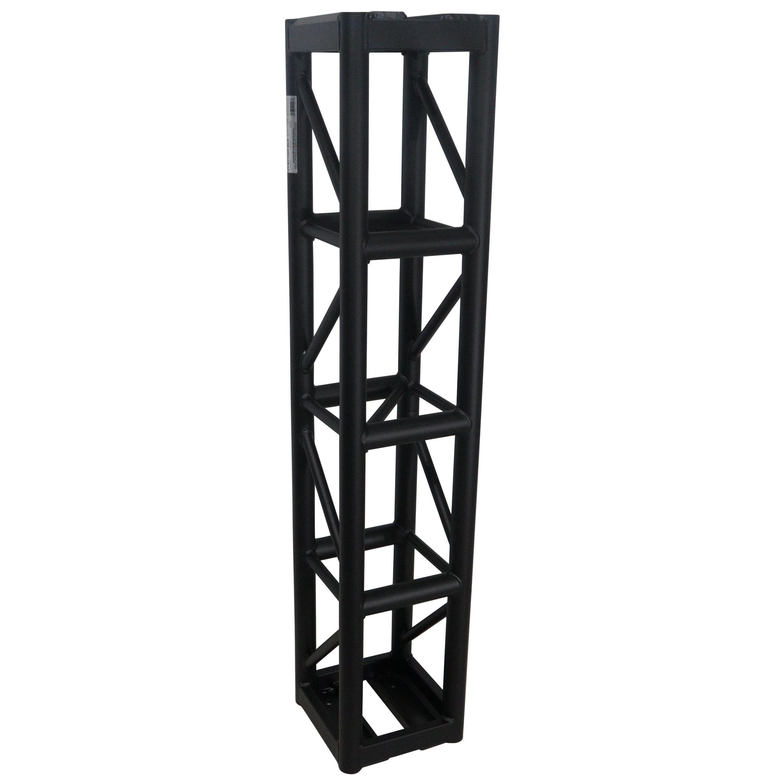 6Ft. BoltX Black Bolted 12 Inch Professional Box Truss Segment | 3mm Wall – Black Finish