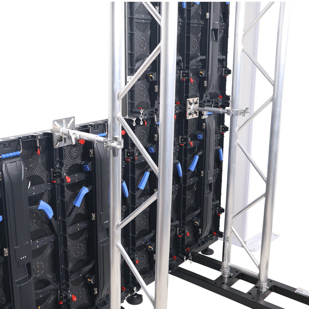 Ground Support Stabilizing 1M / 3.28ft T-Base for LED Screen Wall Stacking for F32 or 12-inch Bolt Truss Segments