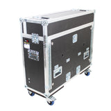 Yamaha TF5 Flip-Ready Hydraulic Console Easy Retracting Lifting Flight Case and wheels incl Laptop Monitor Arm