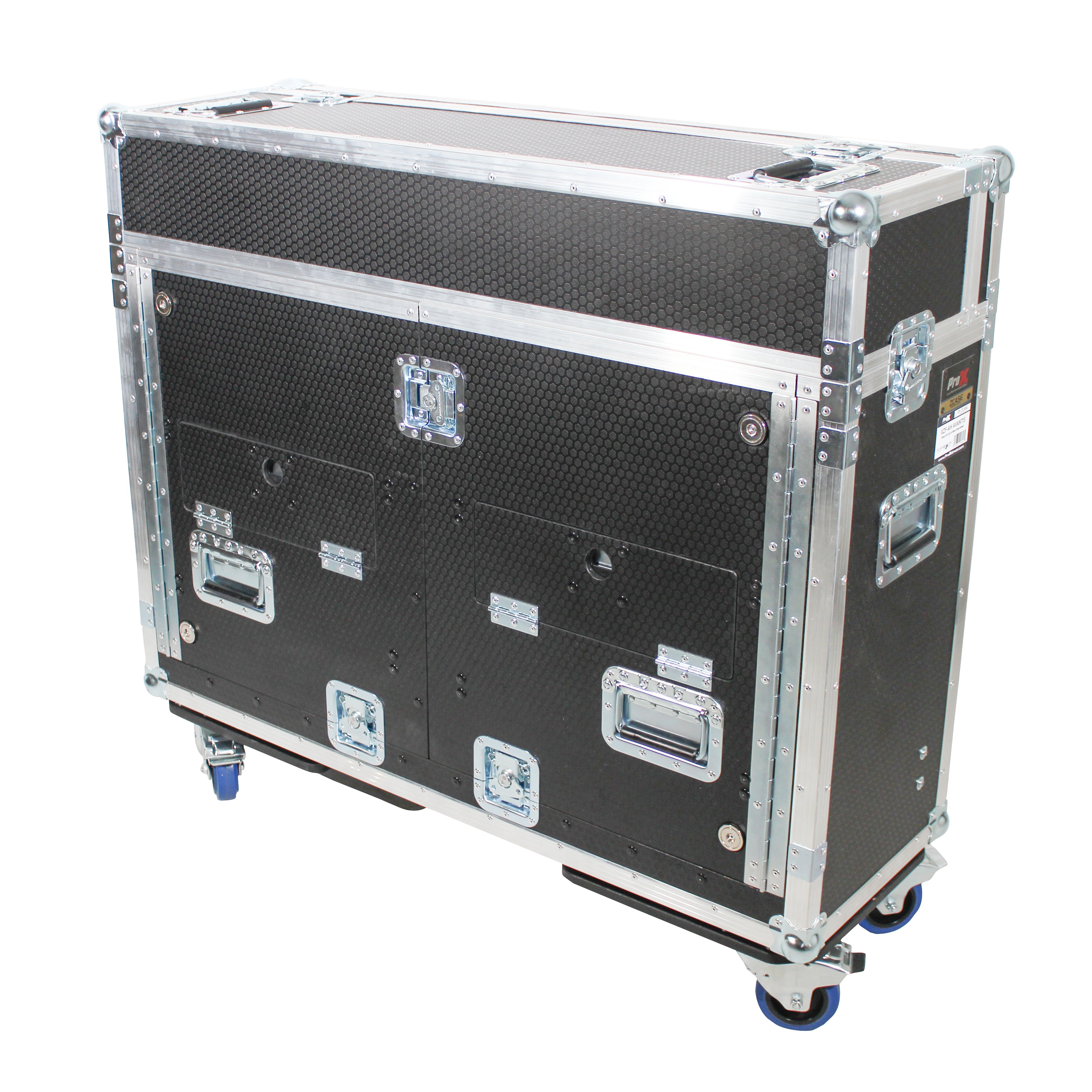 Yamaha TF5 Flip-Ready Hydraulic Console Easy Retracting Lifting Flight Case and wheels incl Laptop Monitor Arm