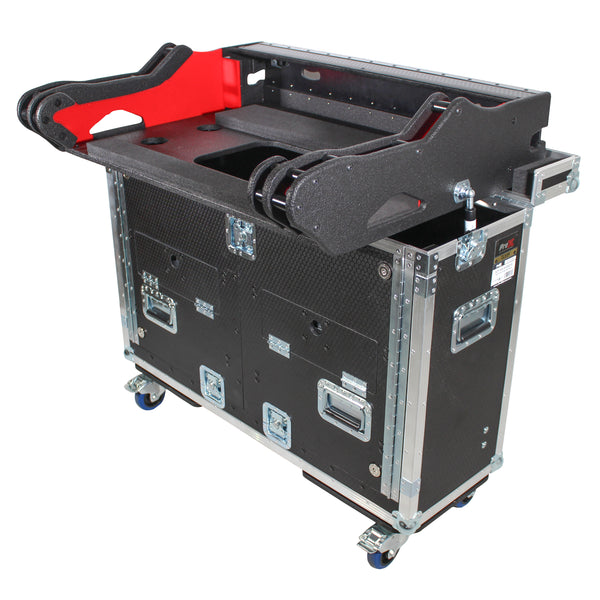 ChamSys MagicQ MQ250 Flip-Ready Hydraulic Console Easy Retracting Lifting Flight Case with wheels