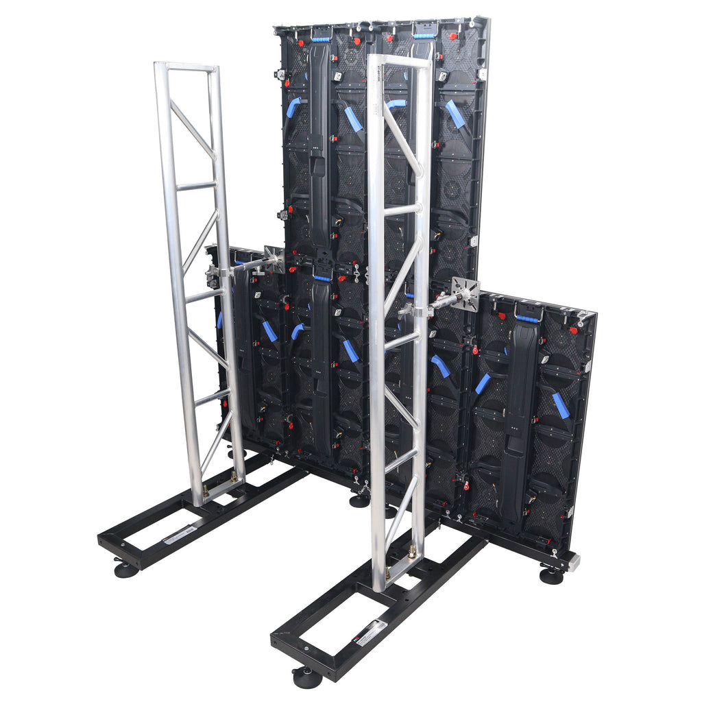 Ground Support Stabilizing 1M / 3.28ft T-Base for LED Screen Wall Stacking for F32 or 12-inch Bolt Truss Segments