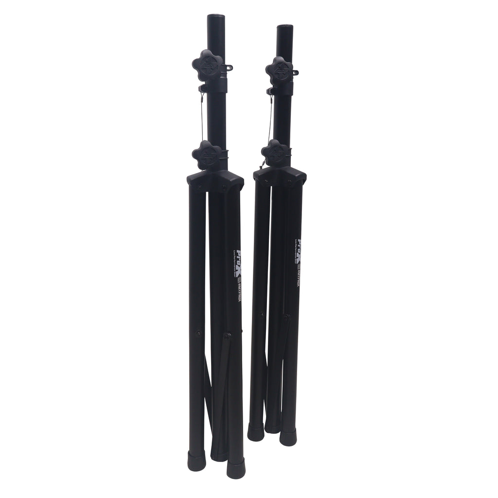 Set of 2 Heavy Duty Speaker Tripod Stands 6 ft. (44"-72") W/Bag