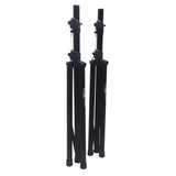 Set of 2 Heavy Duty Speaker Tripod Stands 6 ft. (44"-72") W/Bag