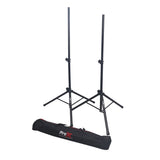 Set of 2 Heavy Duty Speaker Tripod Stands 6 ft. (44"-72") W/Bag