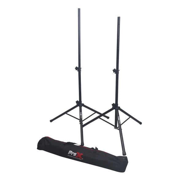 Set of 2 Heavy Duty Speaker Tripod Stands 6 ft. (44"-72") W/Bag