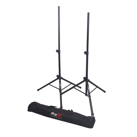 Set of 2 Heavy Duty Speaker Tripod Stands 6 ft. (44"-72") W/Bag